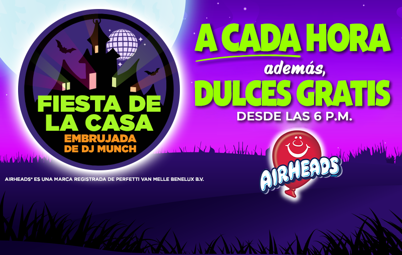 chuck e cheese fiesta de la casa embrujada dulces gratis